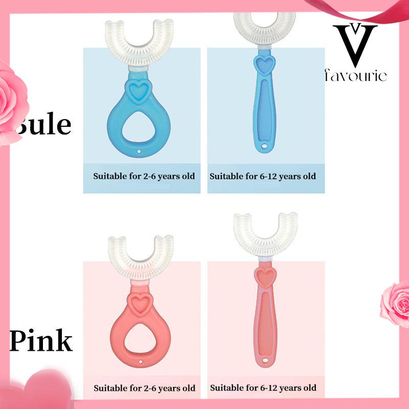 [COD]Bayi Dan Anak-anak Sikat Gigi Berbentuk U Rambut Lembut Anak-anak Berbentuk C Malas Menyikat Mulut Tipe Pembersihan Mulut-FA