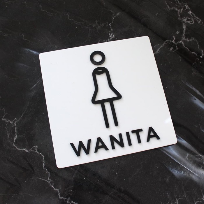 

Toilet Sign / Tanda Toilet acrylic Sign / Papan Tanda Toilet Elegan