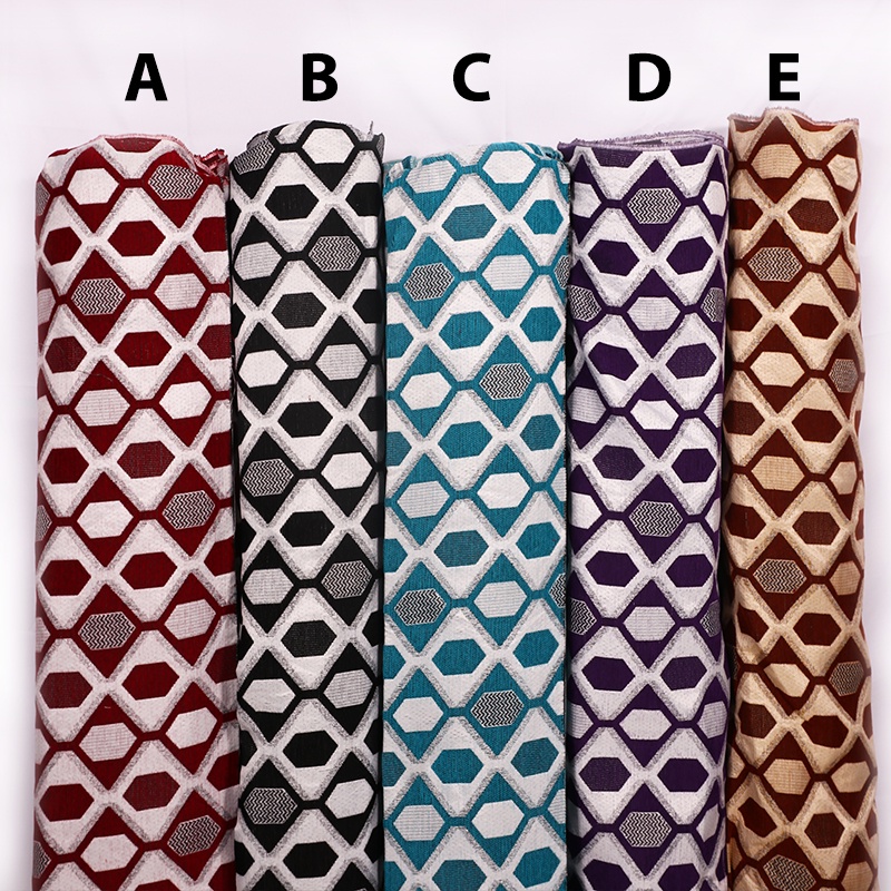 Kain Sofa model Retro motif wajik