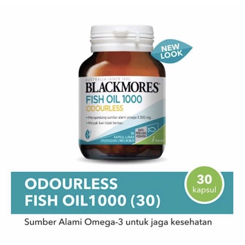 Blackmores odourless fish oil 1000 isi 30 tablet