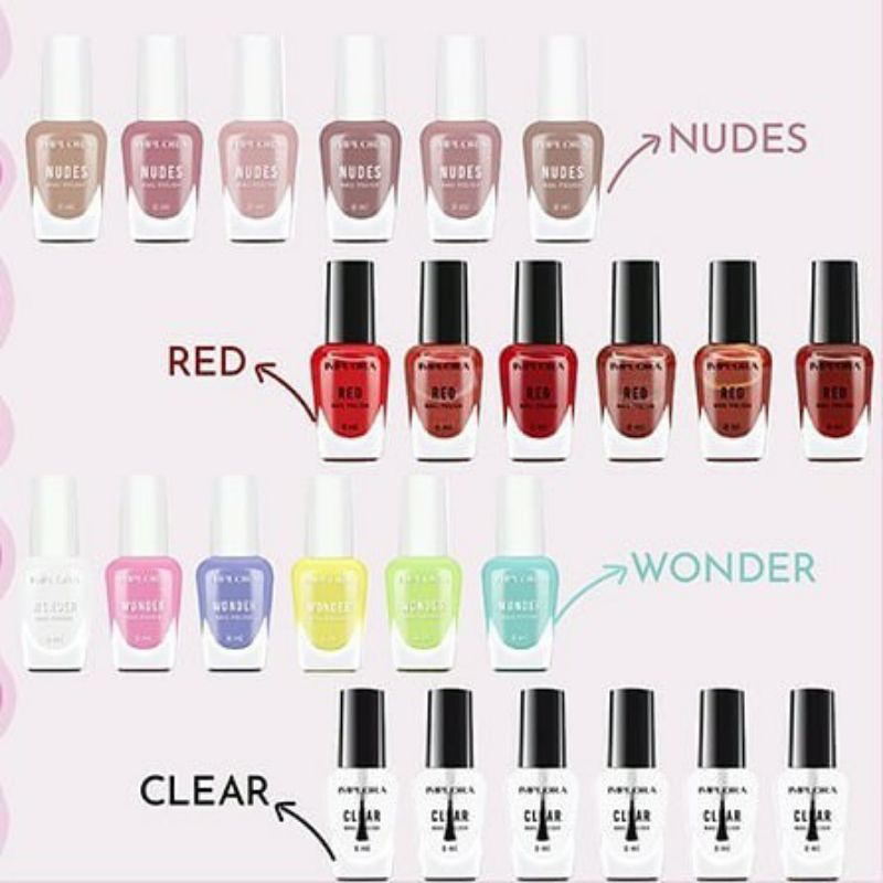 IMPLORA Nail Polish | IMPLORA Kutek | Red Clear Nudes Wonder 1PCS