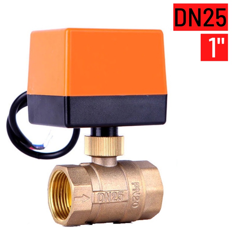 Flow Control Motorized Electrical Ball Valve DN25 1 inch 1&quot; 2Way 220V