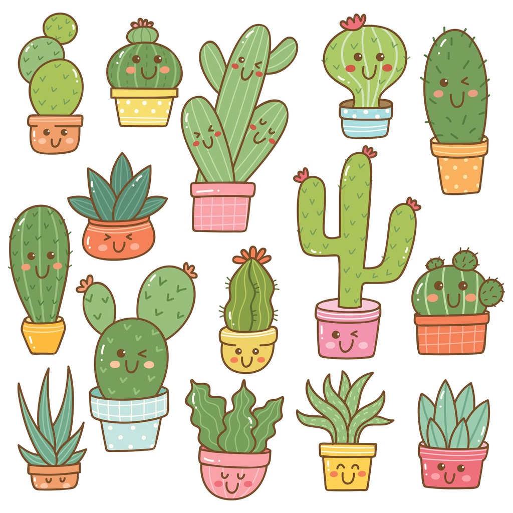 Sticker Aesthetic Flower / Home Plants - Sticker Plants / Sticker Tumblr Flower