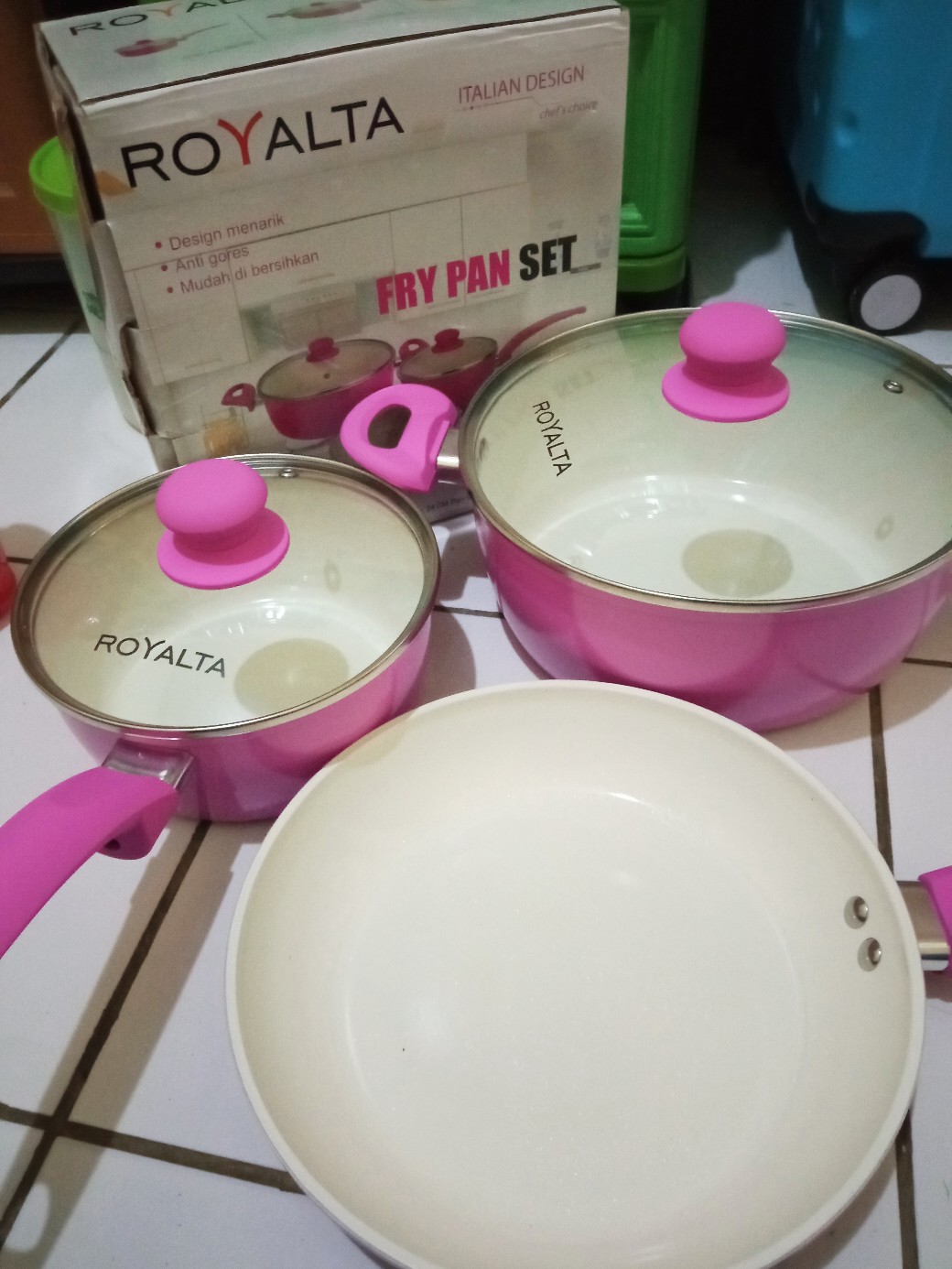 Panci Set Ceramic Dessini 5pc Matang Merata Pm-9982