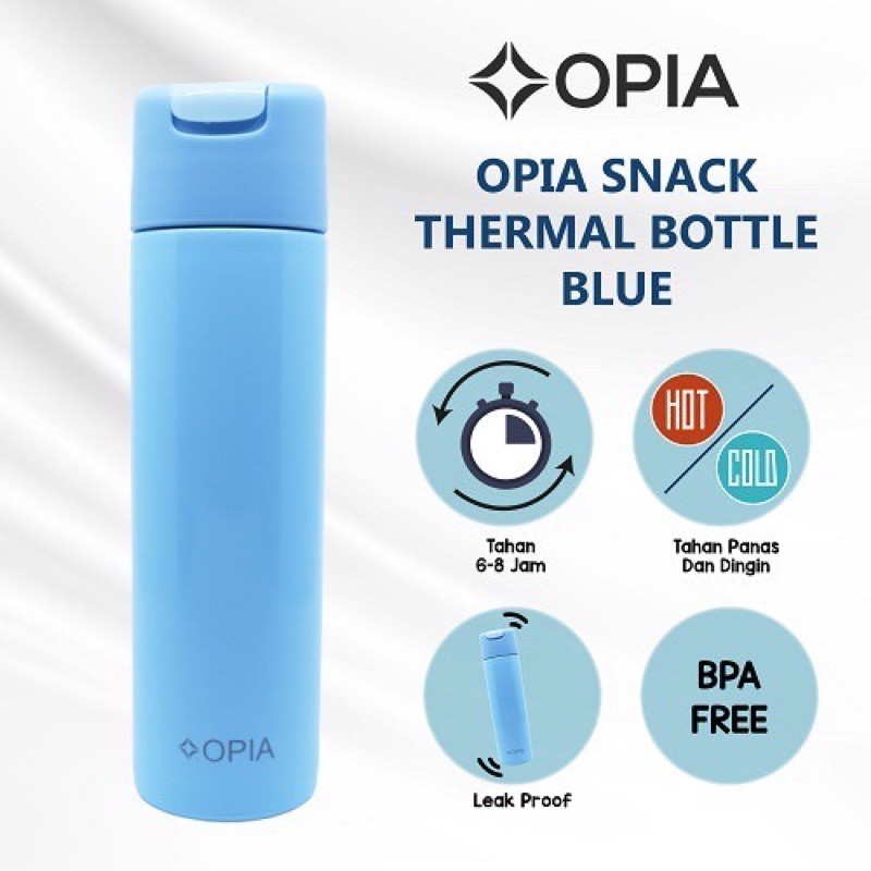 Opia Snack Thermal Bottle 380ml - Botol Minum/Thermos air