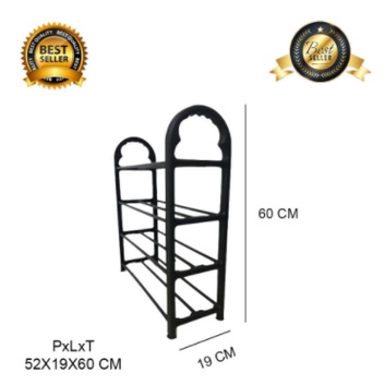 [ ABJ ] Rak Sepatu 4 Susun Rak 5 Susun Rak 10 Susun Rak Sepatu Plastik