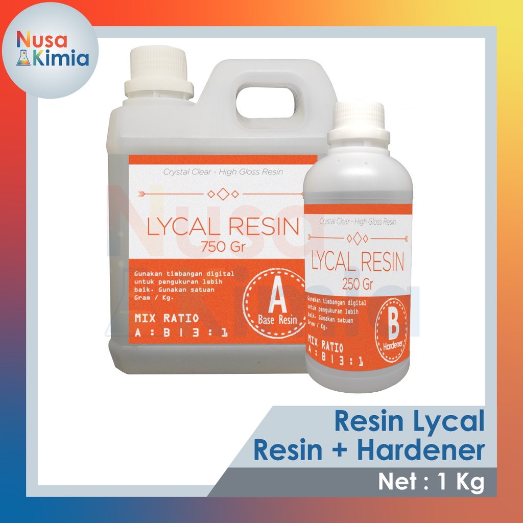 Resin Bening Lycal Keras 1011 1 Kg