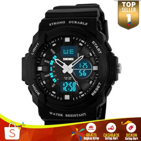 Jam Tangan Anak Skmei LED JT 92 Jam Tangan Strap Waterproof Sport Watch Stylish Keren Berkualitas