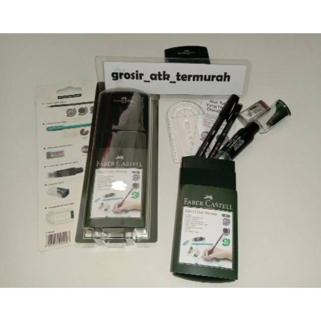 

1paket ujian mantap faberr-castel /tempat pensil faberr-castel
