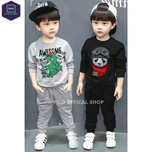 Pakaian Anak | Stelan Anak Laki-Laki Baju Anak OOTD Anak Laki-Laki Terbaru Kekinian