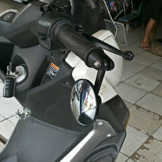 Spion jalu bulat spion bar end bulat fazzio nmax aerox vespa beat universal