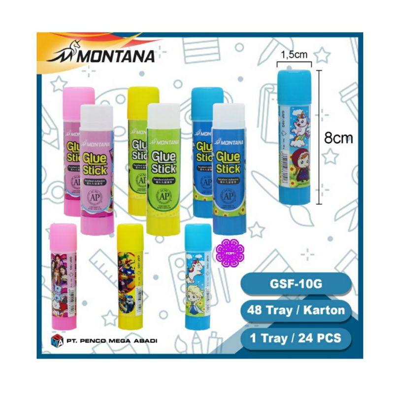 

LEM GLUE STIK FANCY KARAKTER LUCU 10 Grm
