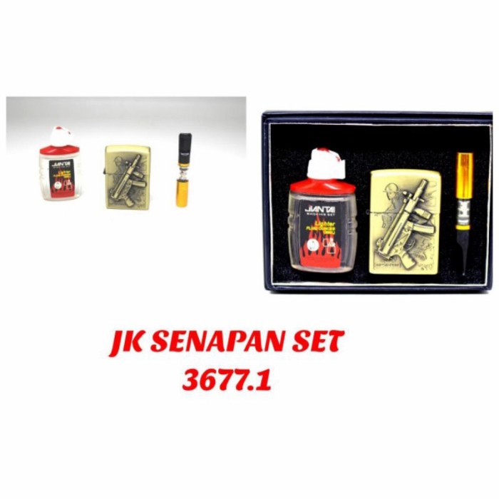 Korek Zippo Set Siap Pakai