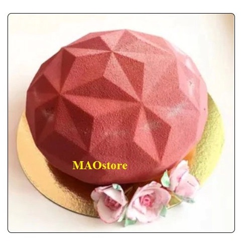 

MAOSTORE MIRROR CAKE LOYANG ENTREMET CAKE DIAMOND MOUSSE DESSERT SBT3