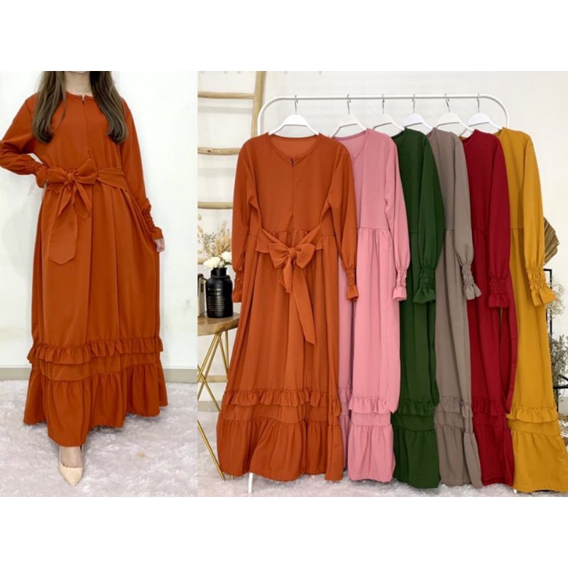 Gamis ruffel voxy