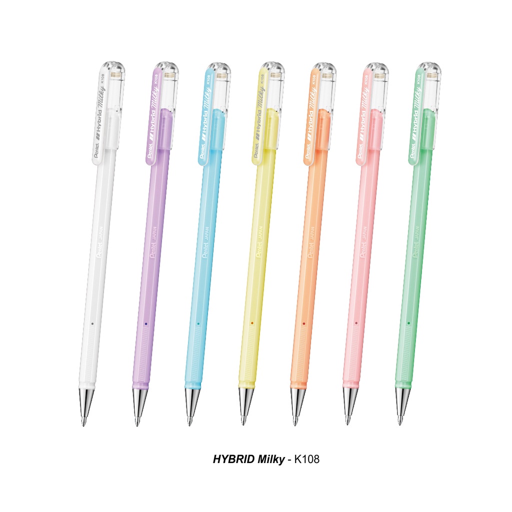 

Pentel Milky Pastel Hybrid Gel Pen 0.8mm
