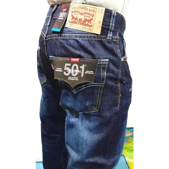 COD Celana panjang pria jeans  Levis 501 / Jeans levis 501 Original Premium