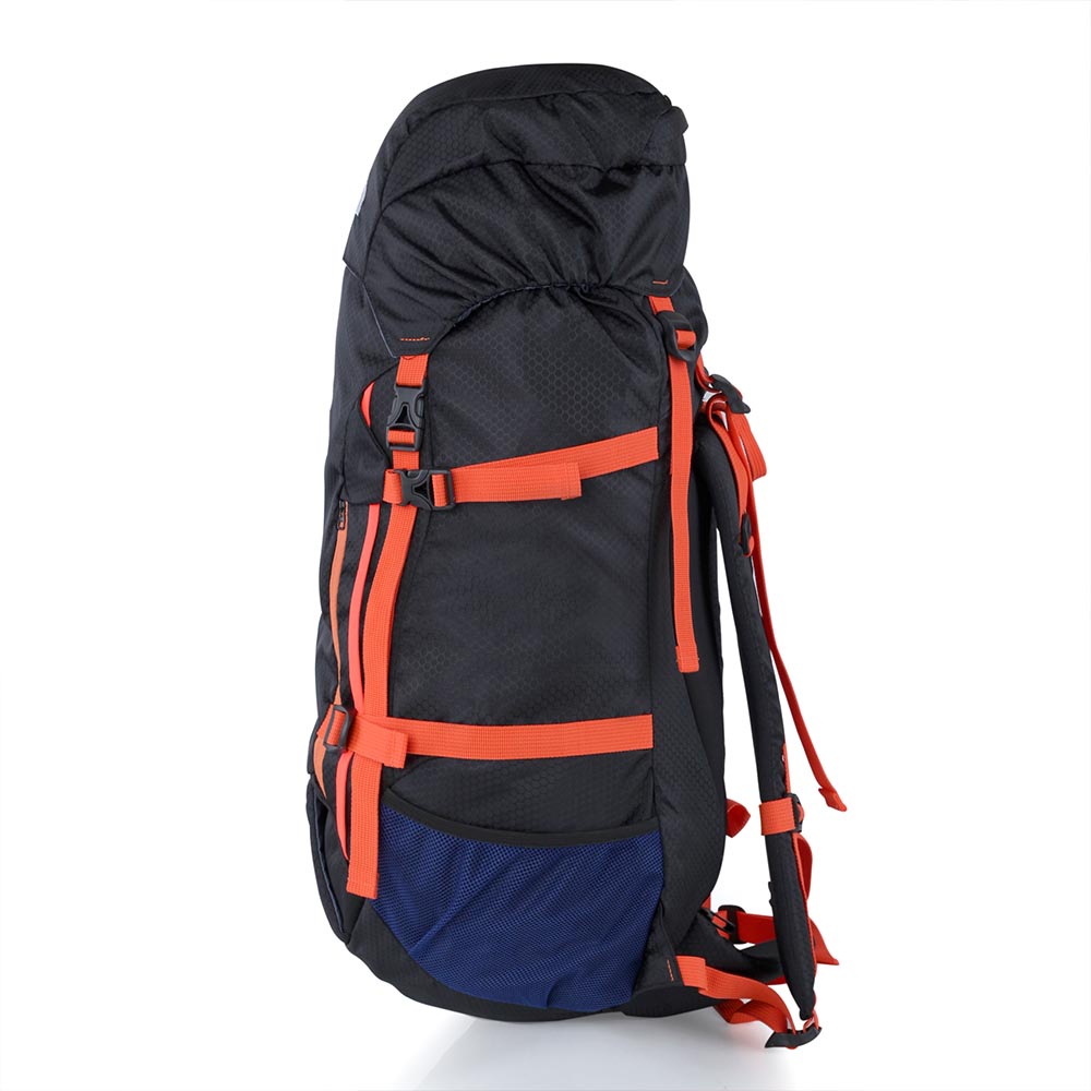 Justrue TNF Tas Gunung 50 Liter Ransel Keril Camping Hitam Orange 601