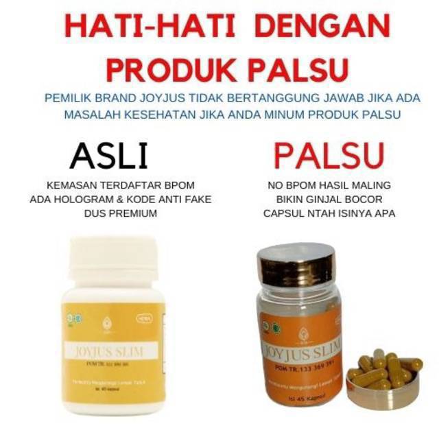 Joyjus Slim Joy jus slim Kapsul Pelangsing Badan Kapsul Original Asli