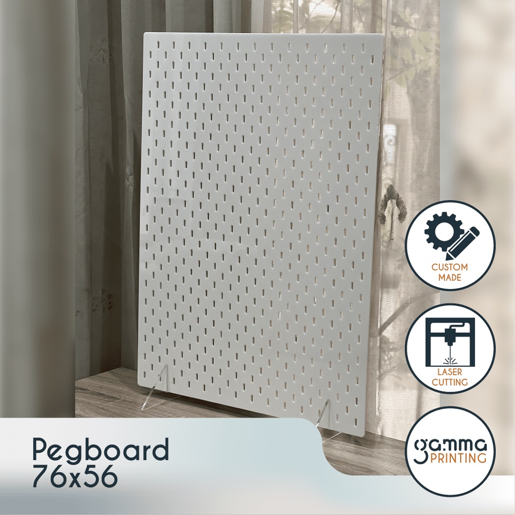 Pegboard Papan 76 x 56 CM SKDS Dinding Rak Setup Organizer