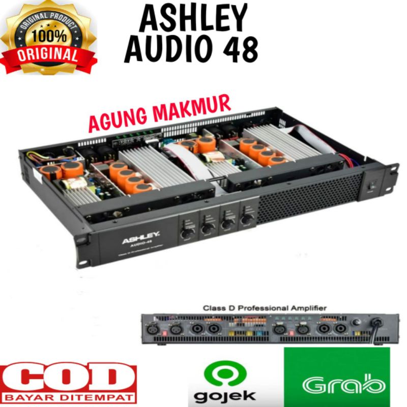 Power Ashley Audio 48 Original Ashley Audio48 Amplifier 4 Channel Class D