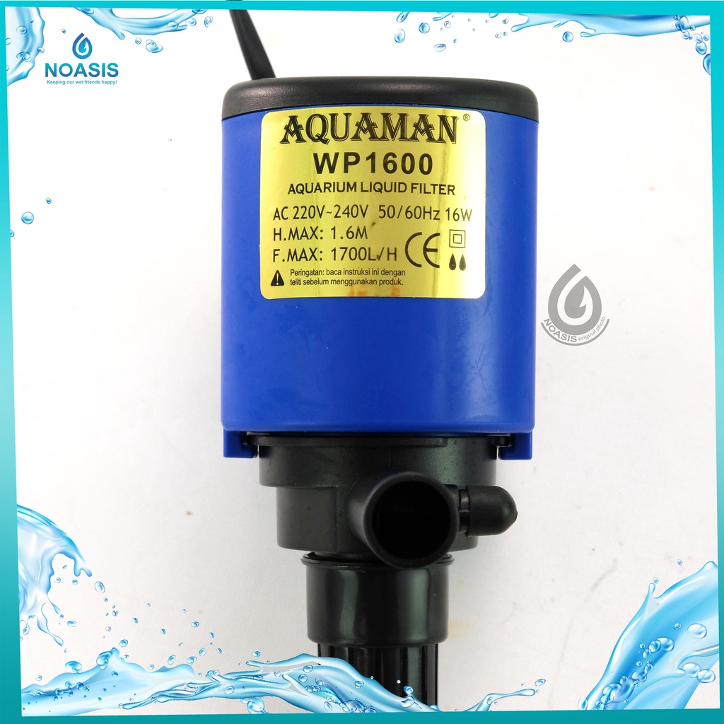 POMPA CELUP AQUARIUM AQUAMAN WP-1600 POWER HEAD WP 1600 LOW WATT MURAH