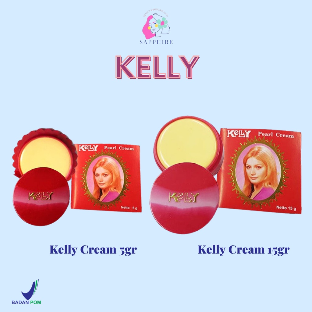 KELLY Pearl Cream Pelembab Pemutih Wajah