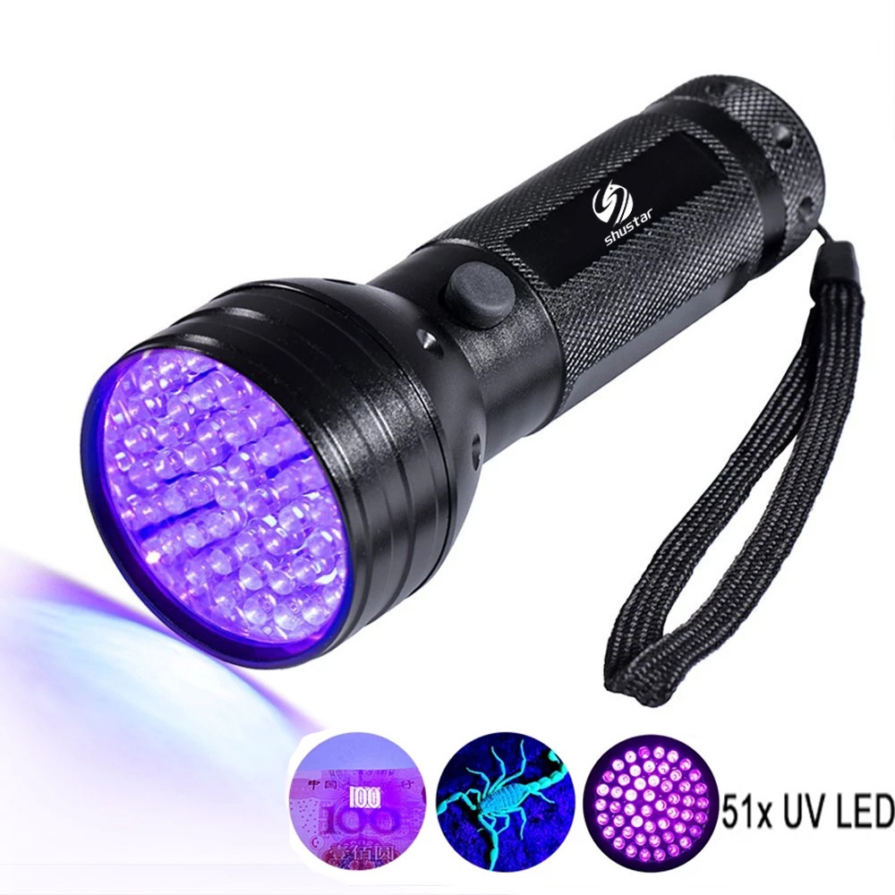 Senter UV 51 Led Warna Ungu Untuk Cek Uang Palsu
