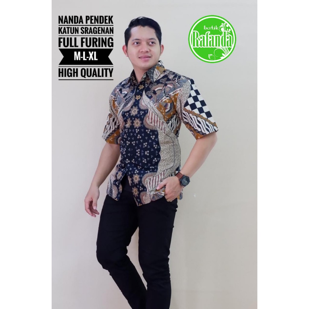 NANDA RAJASAKTI KEMEJA BATIK SOLO PRIA LENGAN PENDEK LAPIS FURING ATASAN BATIK PREMIUM MODERN KATUN HALUS BAHUWIRYA  BANAMITRA BANAMITRA PUTIH BANGSAWAN BAYU PUTRA BERLIAN BIRU BHARATAYUDA BIMASENA BIRENDRA BIRU INDAH BRAHMAKERTA BRAHMAKERTA MERAH BUDIDRA