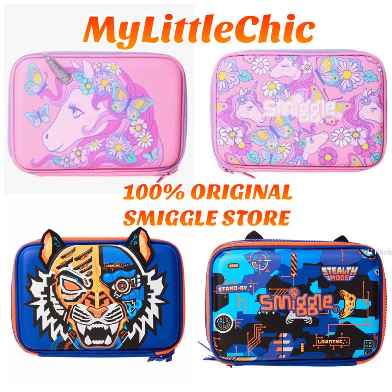 

SMIGGLE Hey There HardTop Double Up Pencil Case ORIGINAL / Tempat Pensil Anak
