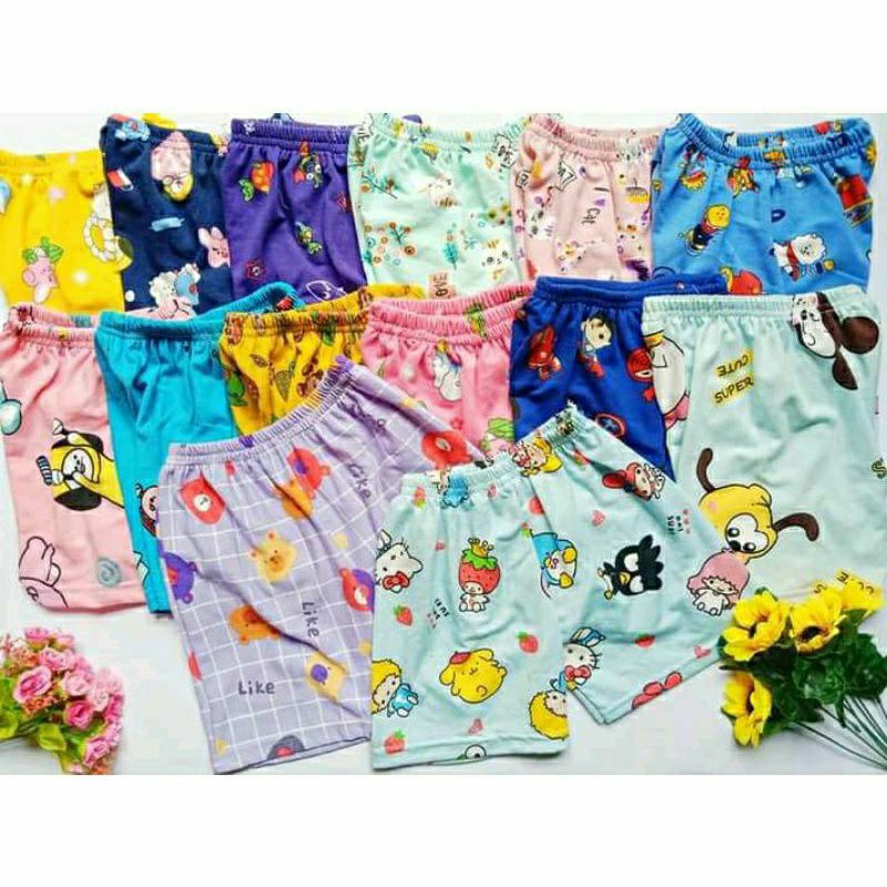 CELANA PENDEK ANAK / CELANA KOLOR ANAK 1-15 TAHUN-FULL KARAKTER-