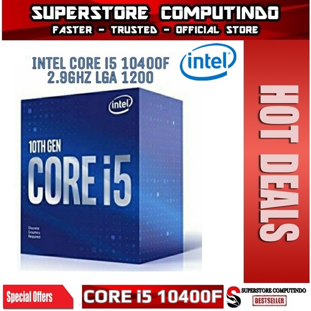 Processor Intel Core i5 10400F 2.9 GHz BOX Socket 1200 NEW ITEM !!!