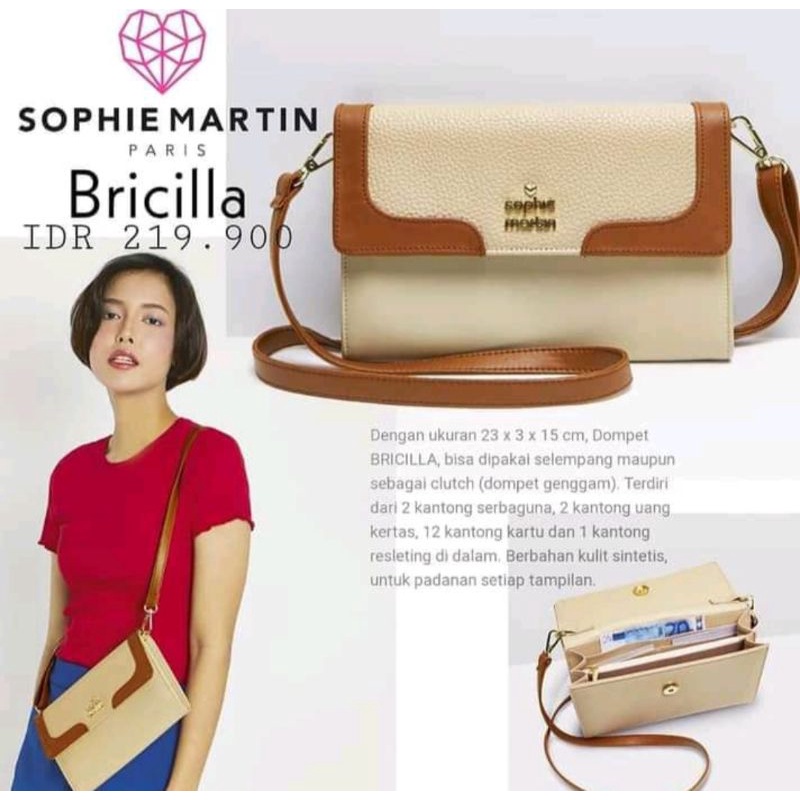 BRICILLA BAG TAS SELEMPANG WANITA SOPHIE MARTINE DOMPET TALI PANJANG WANITA PROMO SOPHIE MARTIN