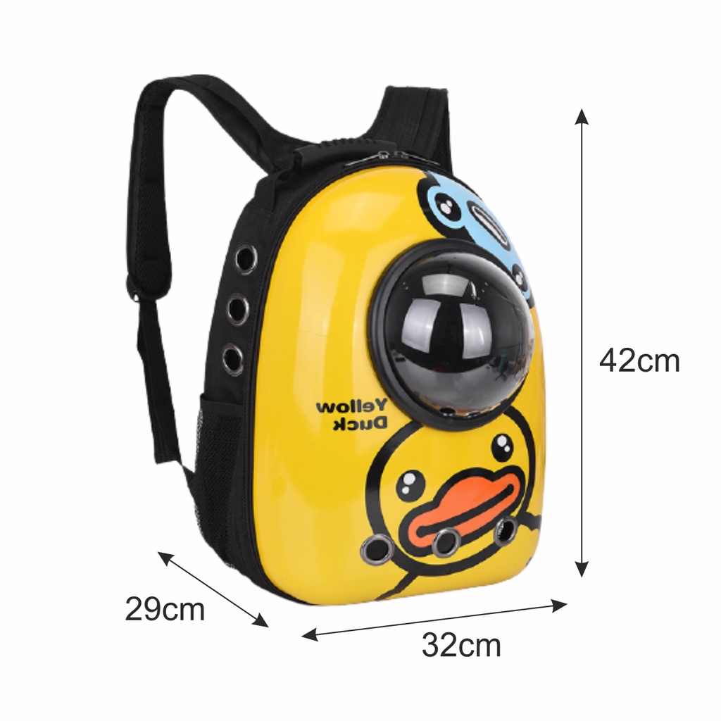 BAGRIOUS Tas Ransel Kucing Astronot Transparan Murah Pet Cargo Cat Bag Carrier Tas Gendong Kucing Travel Capsule Backpack Kapsul Tas Hewan Peliharaan Kelinci Hamster Sugar Glider Waterproof Anti Air Tempat Kandang TK-FC-3