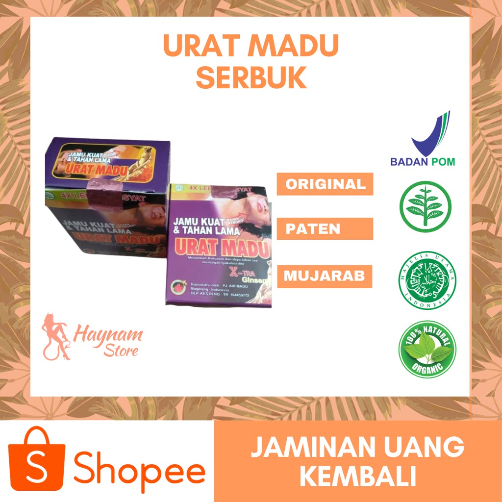 URAT MADU SERBUK ORIGINAL | JAMU URAT MADU SERBUK Kuat Tahan Lama KHASIAT MANTAP