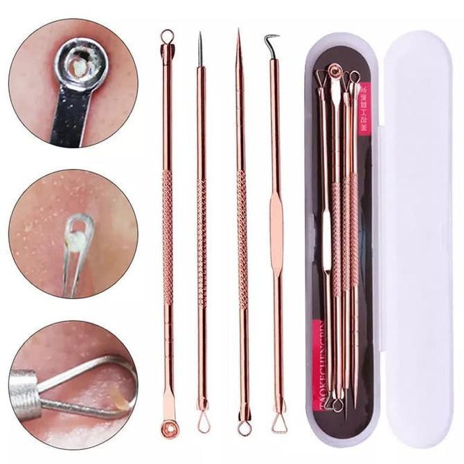 (BISA COD) Alat Pembersih Telinga 5 IN 1 Korek Kuping Stainless Steel Korek Kuping Ear wax Pembersih Kuping