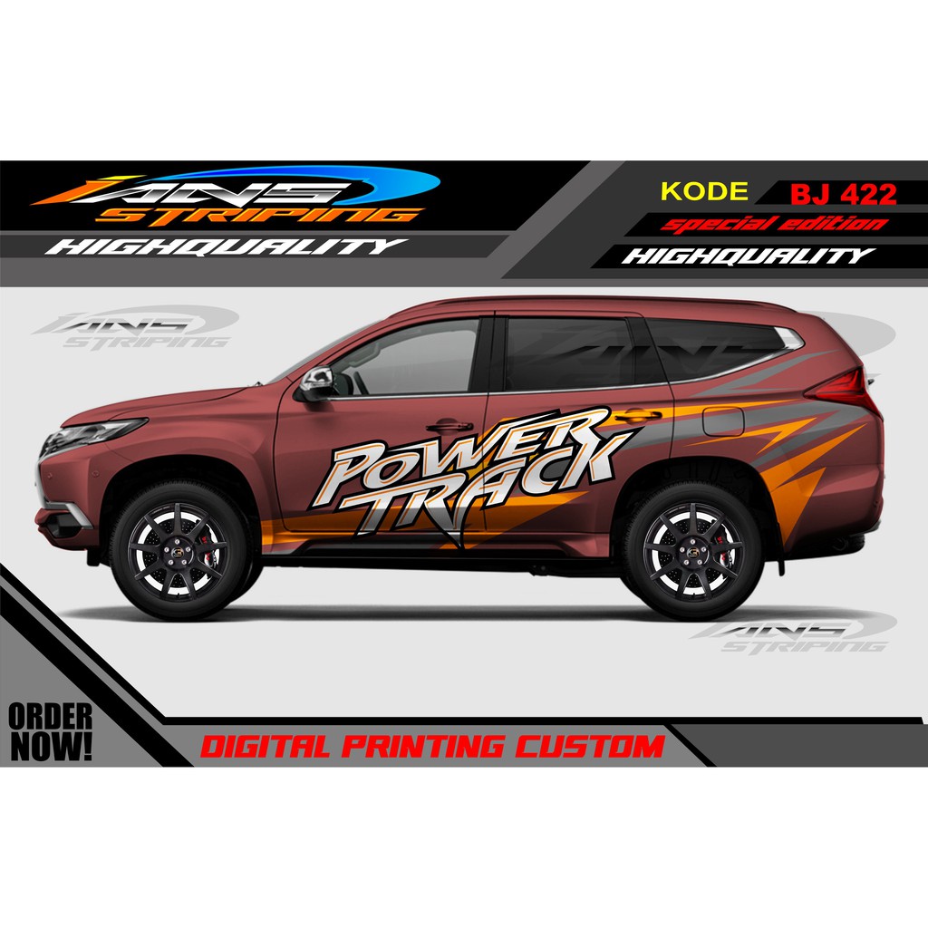 STICKER MOBIL PAJERO, FORTUNER / STIKER MOBIL PAJERO / STIKER MOBIL FORTUNER / STIKER PAJERO