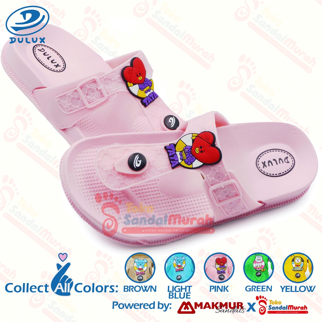 Toko Sandal Murah - Sandal Jepit Anak BT21 Model Terbaru / Sandal Jepit Anak Perempuan Motif Lucu / Sandal Berkualitas Nyaman Anti Air / Sandal Abak Perempuan Warna Warni Ukuran 24 - 29 [TK Sendal Murah LDS 02 A M 399]