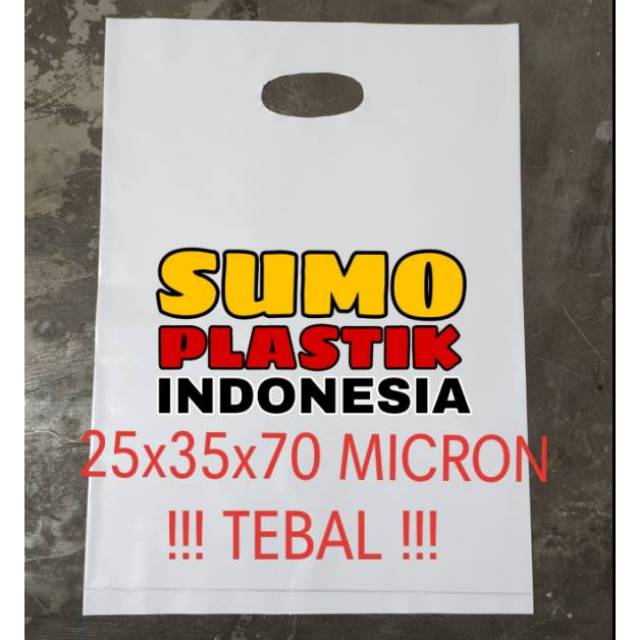 

PLASTIK PE PLONG + SABLON UK 25X35X70 MICRON TEBAL !!!