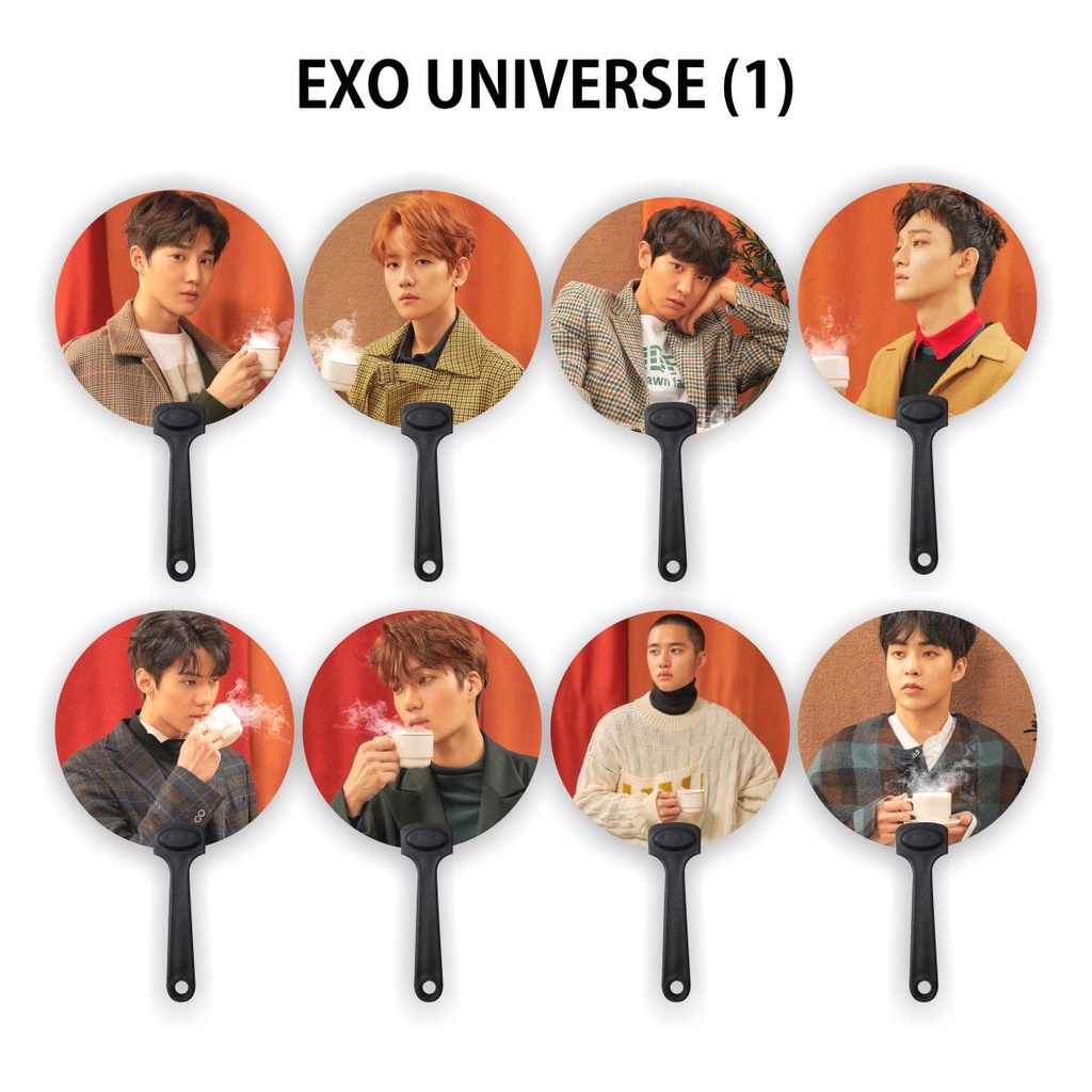 [READY STOCK] KIPAS TANGAN / HANDFAN EXO UNIVERSE 1 - SOUVENIR KPOP UNOFFICIAL