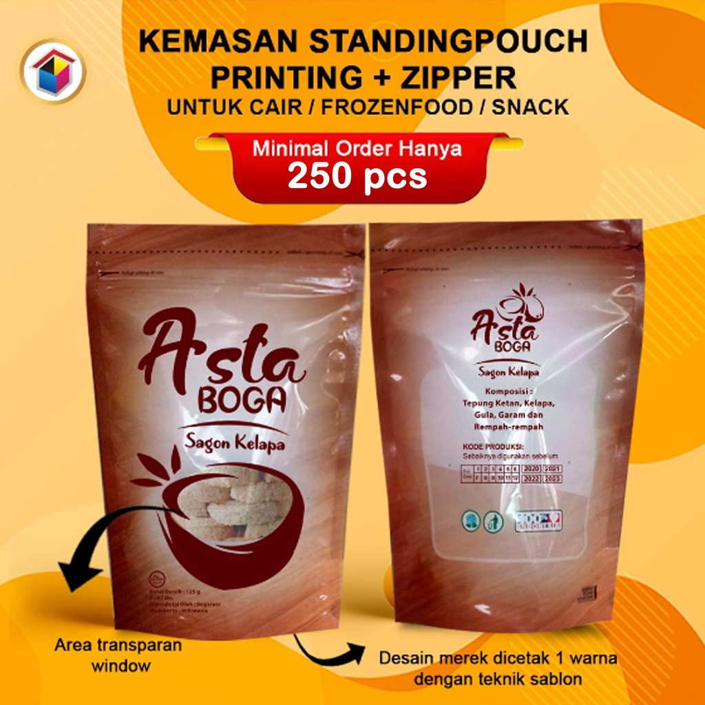 

Kemasan Printing Rotogravure Zipper WIndow Cokelat