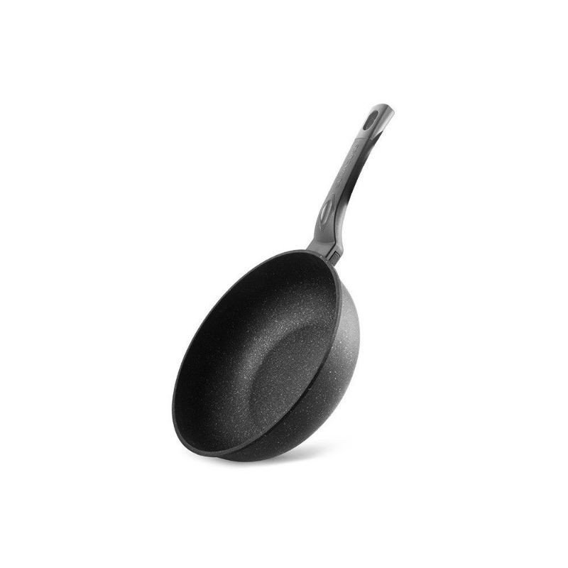 Sunhouse SBDS28 Marble Frying Pan Wok Anti Lengket Hitam 28 cm 1 Pcs