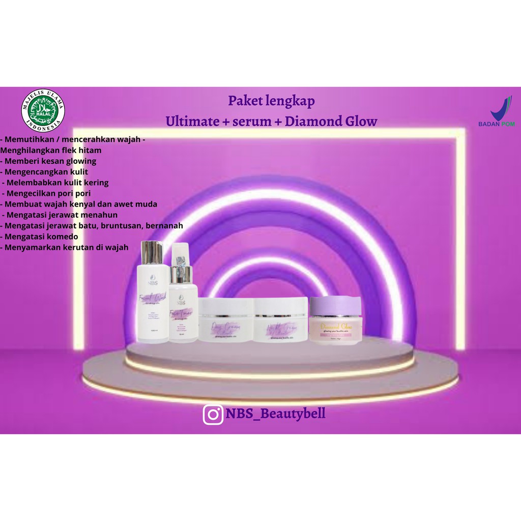 Paket ultimate + Diamond Glow NBS / Penghilang dan memudarkan Flek hitam