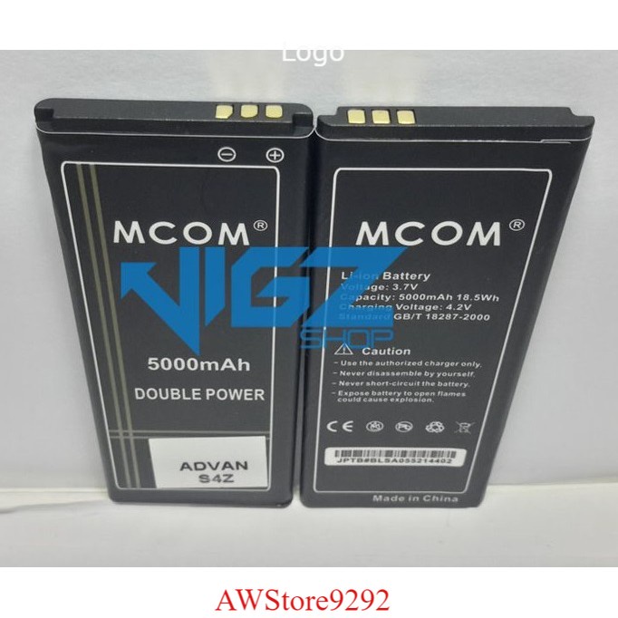 Mcom Battery Batre Baterai Double Power Mcom Advan S4Z BP-40DT BP40DT I4D BP-40CT BP40CT