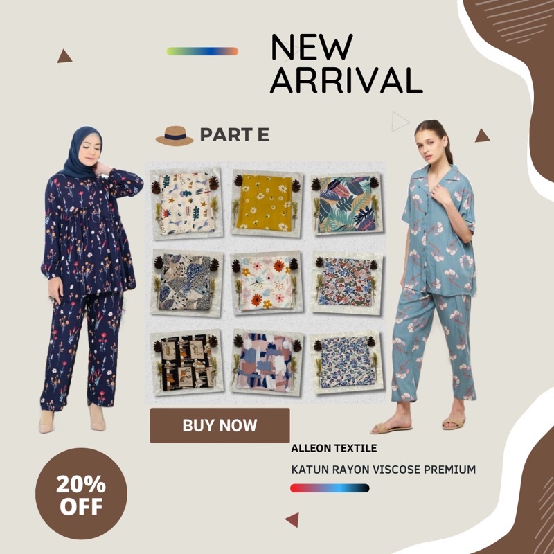 Jual Kain Katun Rayon Motif Viscose Premium Uniqlo. Bahan Pajamas ...