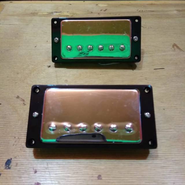 Pickup Guitar Elektrik GNB Set Type HH Humbucker Humbucker Cover Chrome By G&B Korea