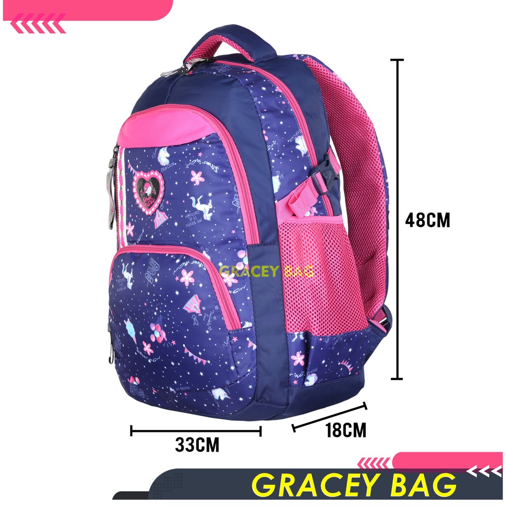 GB-76120S Tas Ransel Sekolah Anak Perempuan / Remaja Silvergirl by Alto