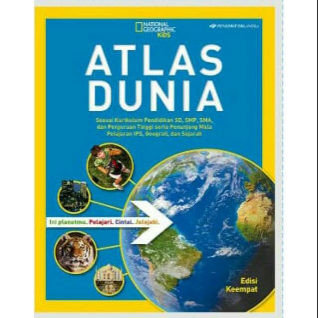 Terbaru & Terlaris Atlas Dunia National Geographic Erlangga