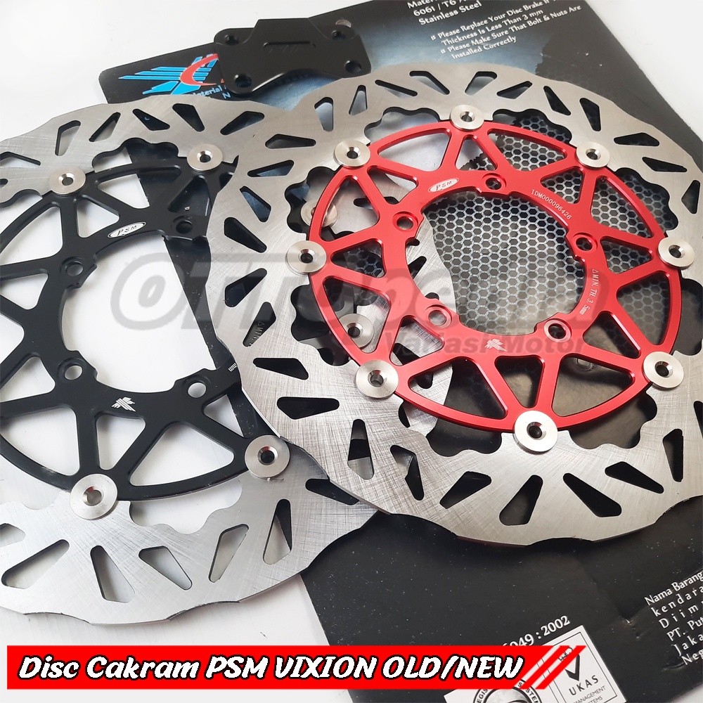 Disc Piringan Cakram Vixion Ori PSM Lebar 300mm Titanium Floating CNC Pnp Yamaha Vixion Old / New Vi