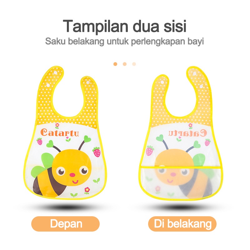 Celemek bayi/Land Slabber bayi Eva/baby bibs/ Celemek EVA Bayi/Celemek makan bayi  L4